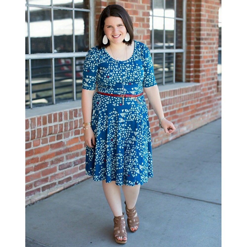 LuLaRoe | Nicole Dress L🍃gorgeous fall colors🍁🍃 - Picture 8 of 8